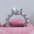 Crystal Leaf Statement Ring