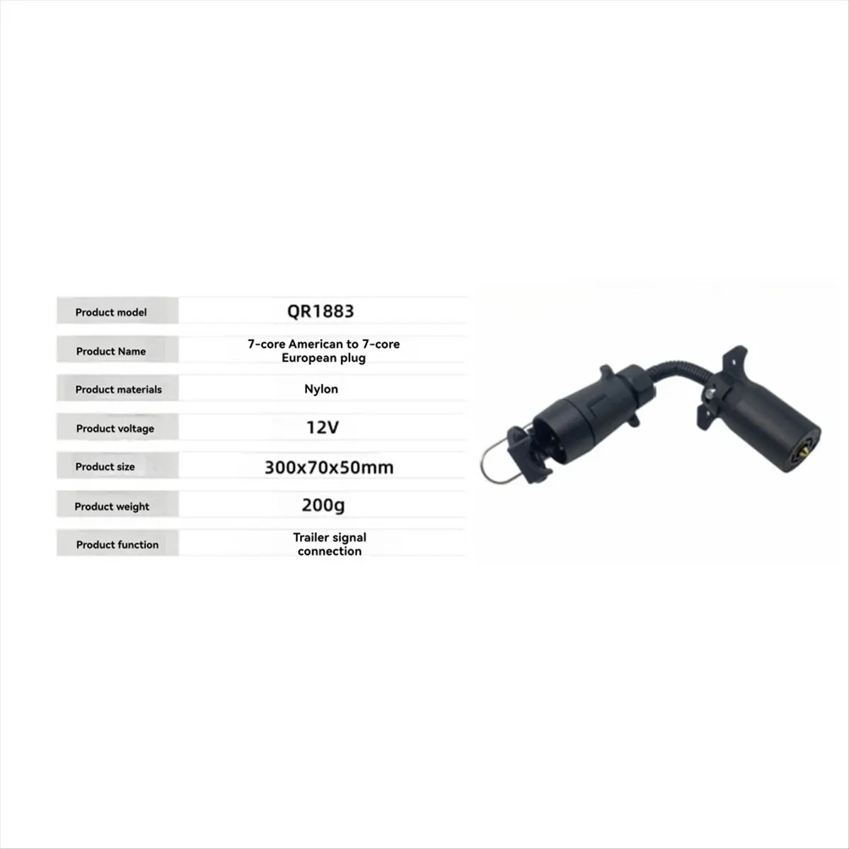 7 Pin Trailer Adapter Cable