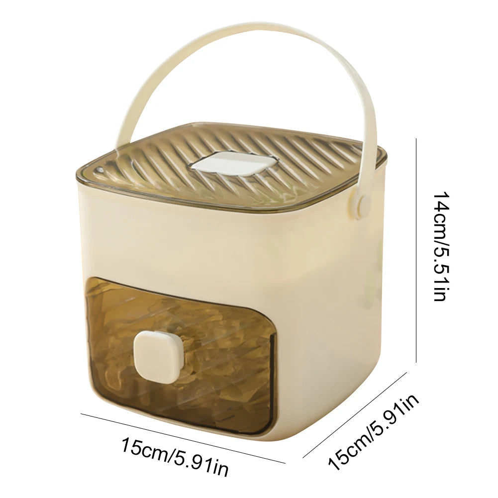 Ice Cube Maker with Storage Drawer