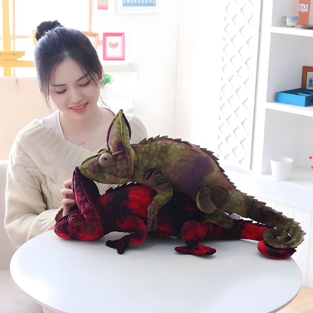 Realistic Chameleon Plush