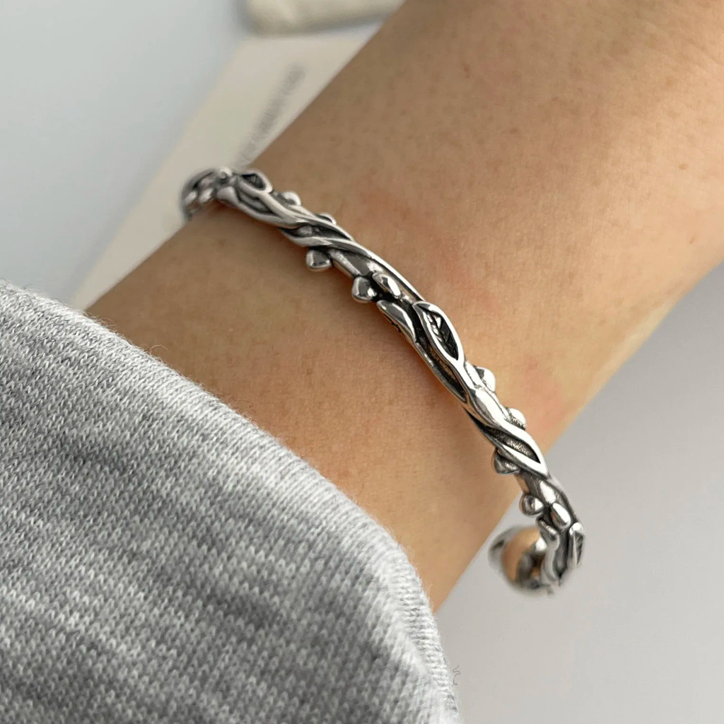 Thorn Rose Cuff Bracelet