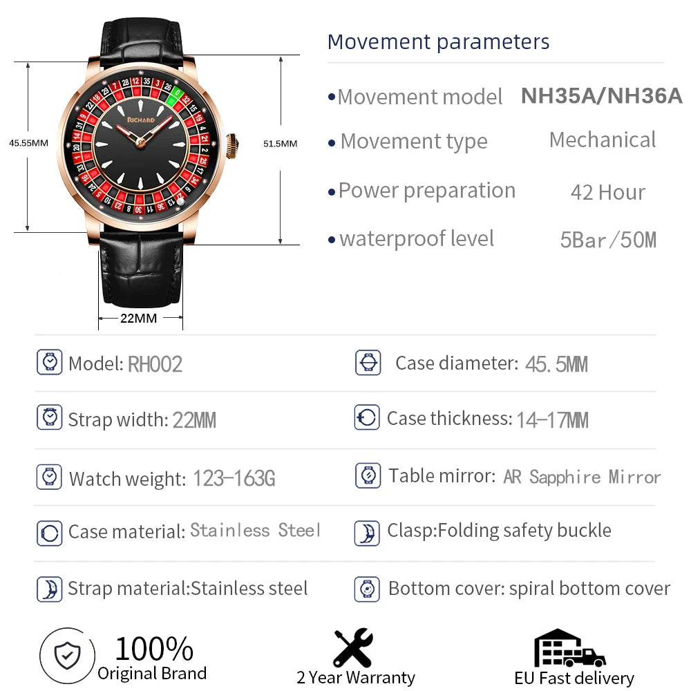 Roulette-Uhr