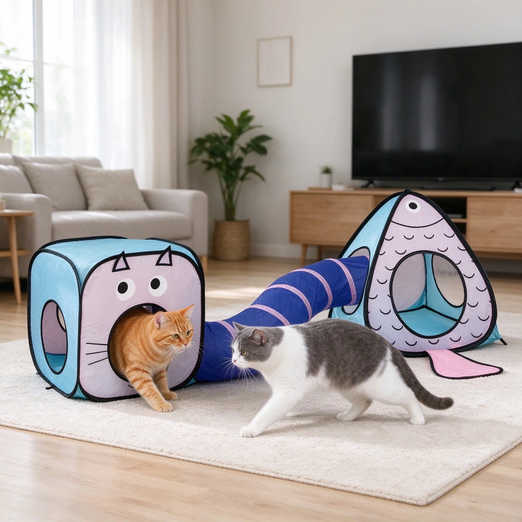 Cat Tunnel Tent Play Set