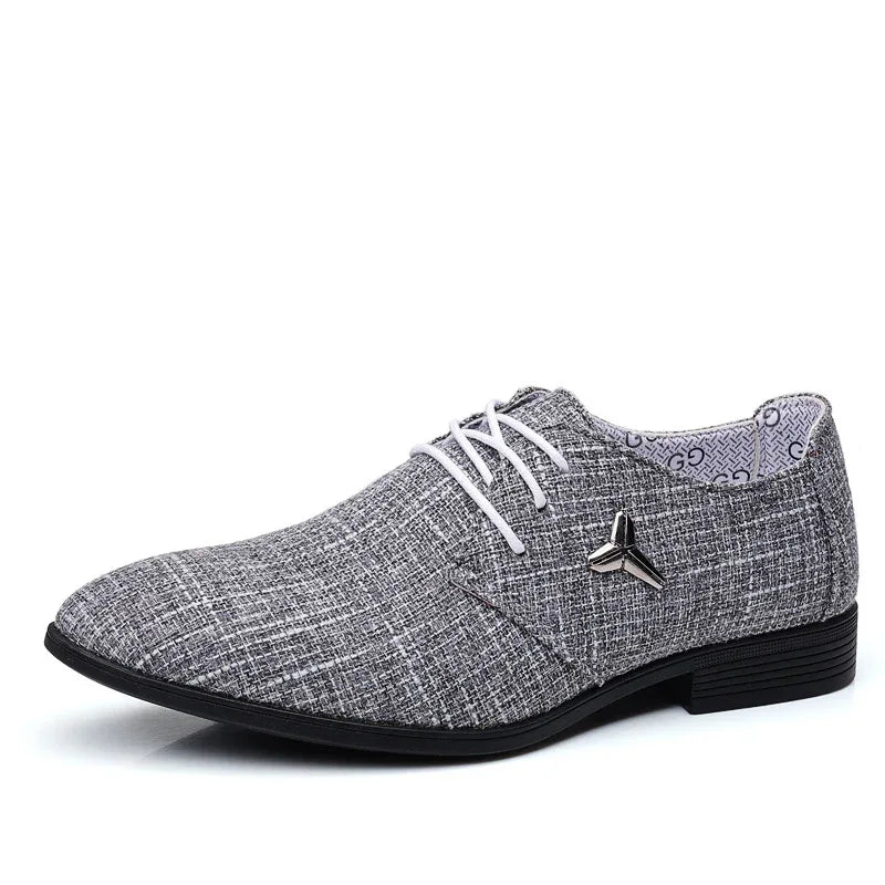 Men's Breathable Pointed Linen Shoes