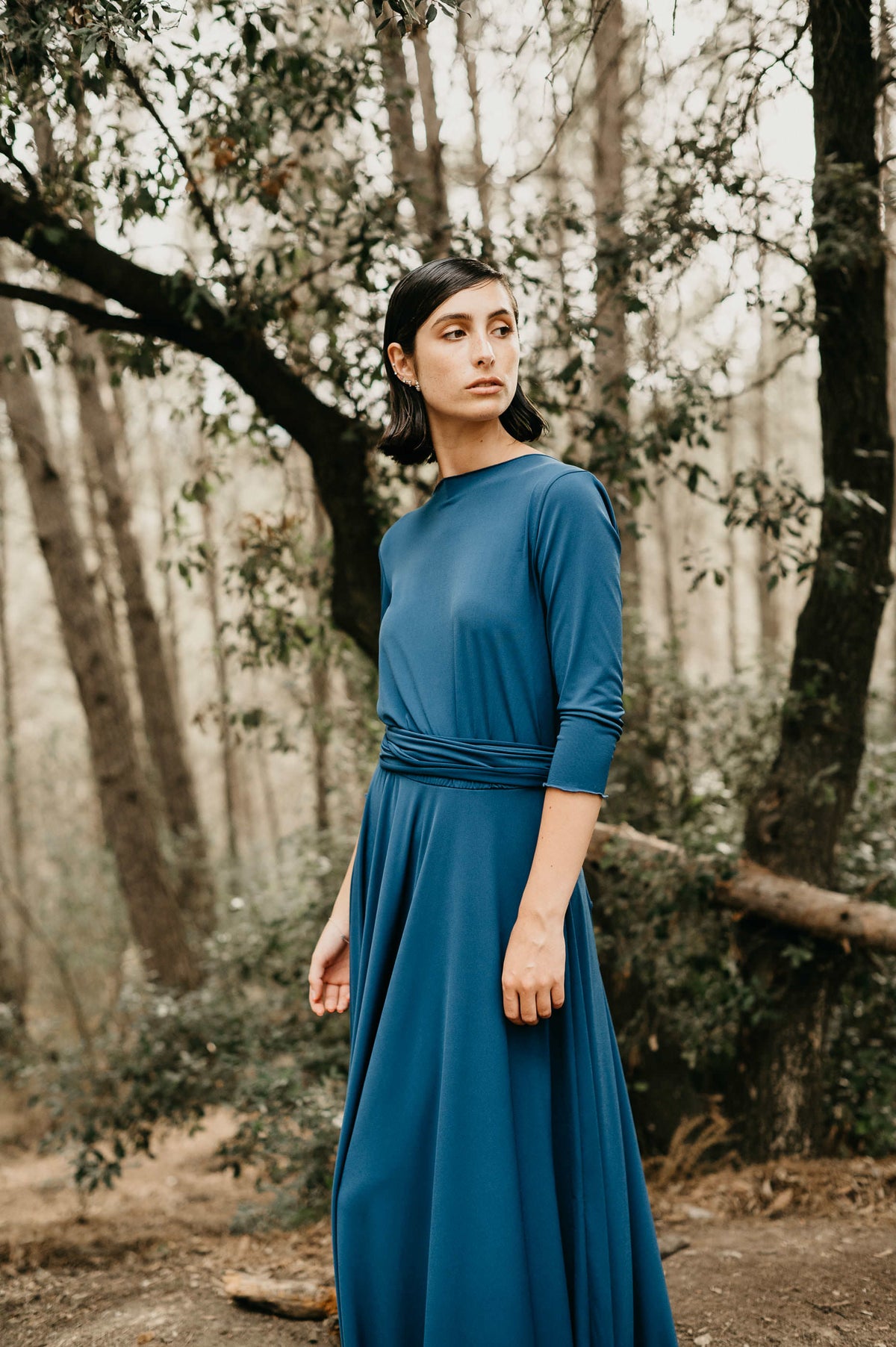 MAXI DRESS 3/4 SLEEVE