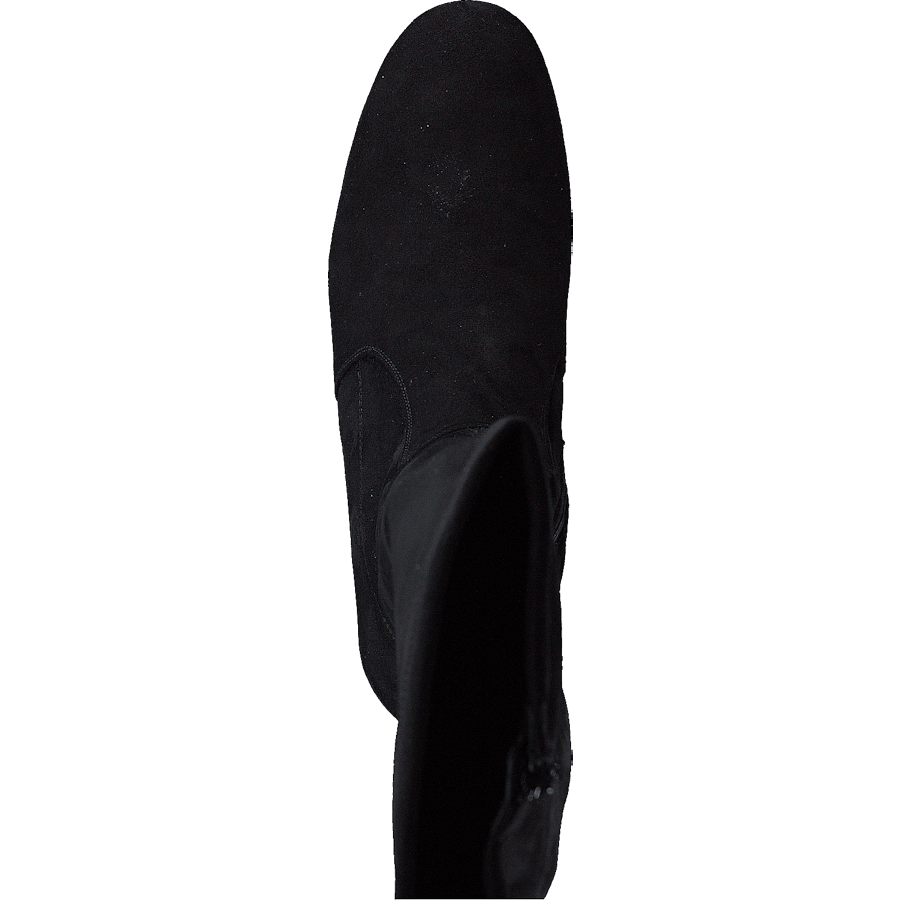500 Black Suede Stretch Black