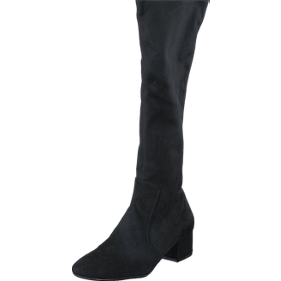 500 Black Suede Stretch Black