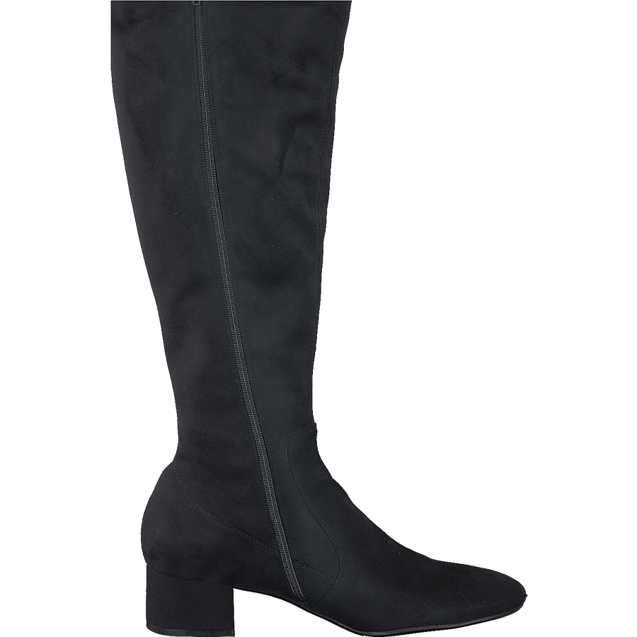 500 Black Suede Stretch Black