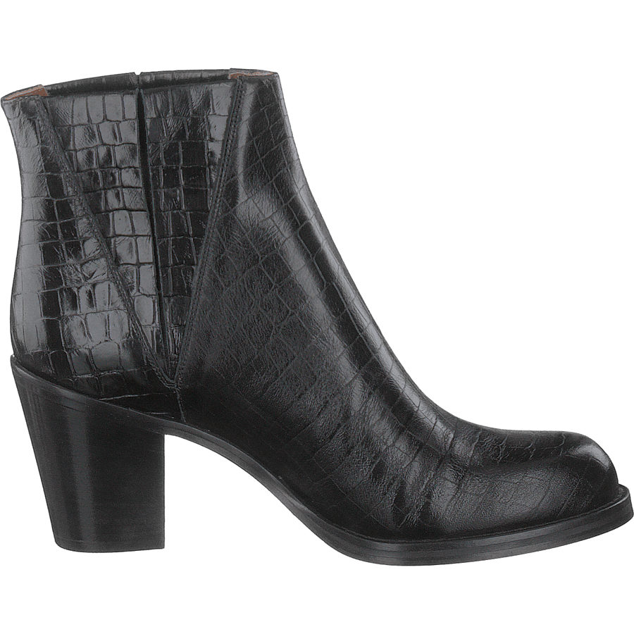 Luisa High Croco Black