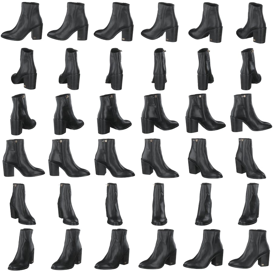 Mono Color Heeled Black