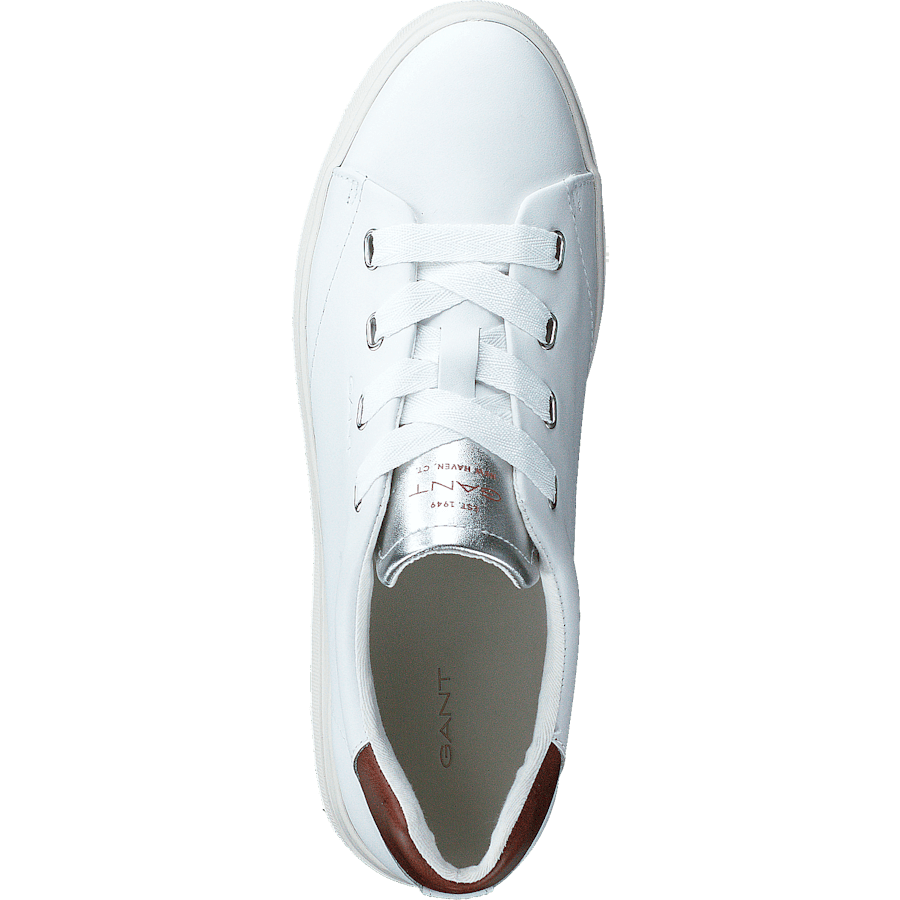 Avona Sneaker White/cognac/silver