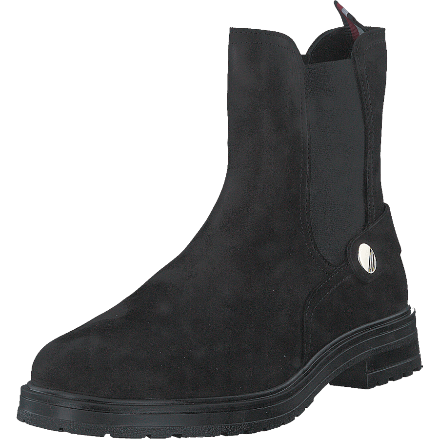 Th Coin Flat Boot Black