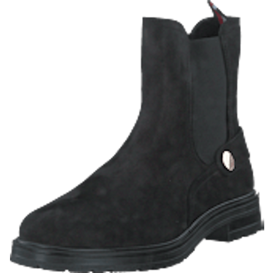 Th Coin Flat Boot Black