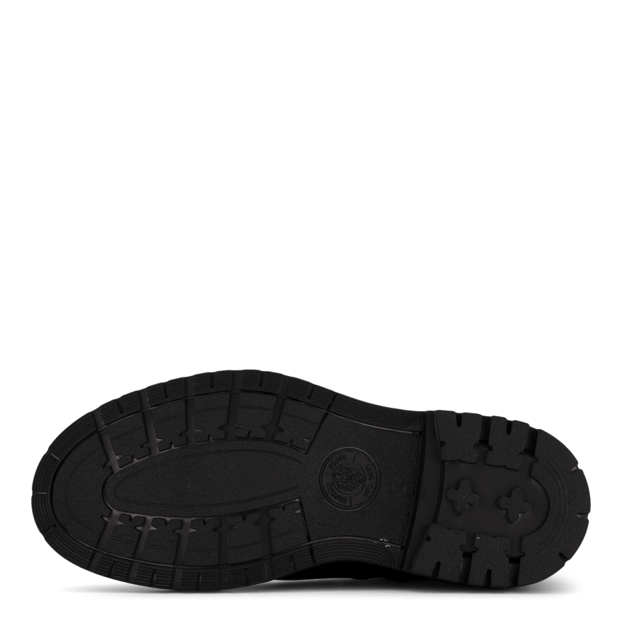 Solid W Leather Shoe Black Sky