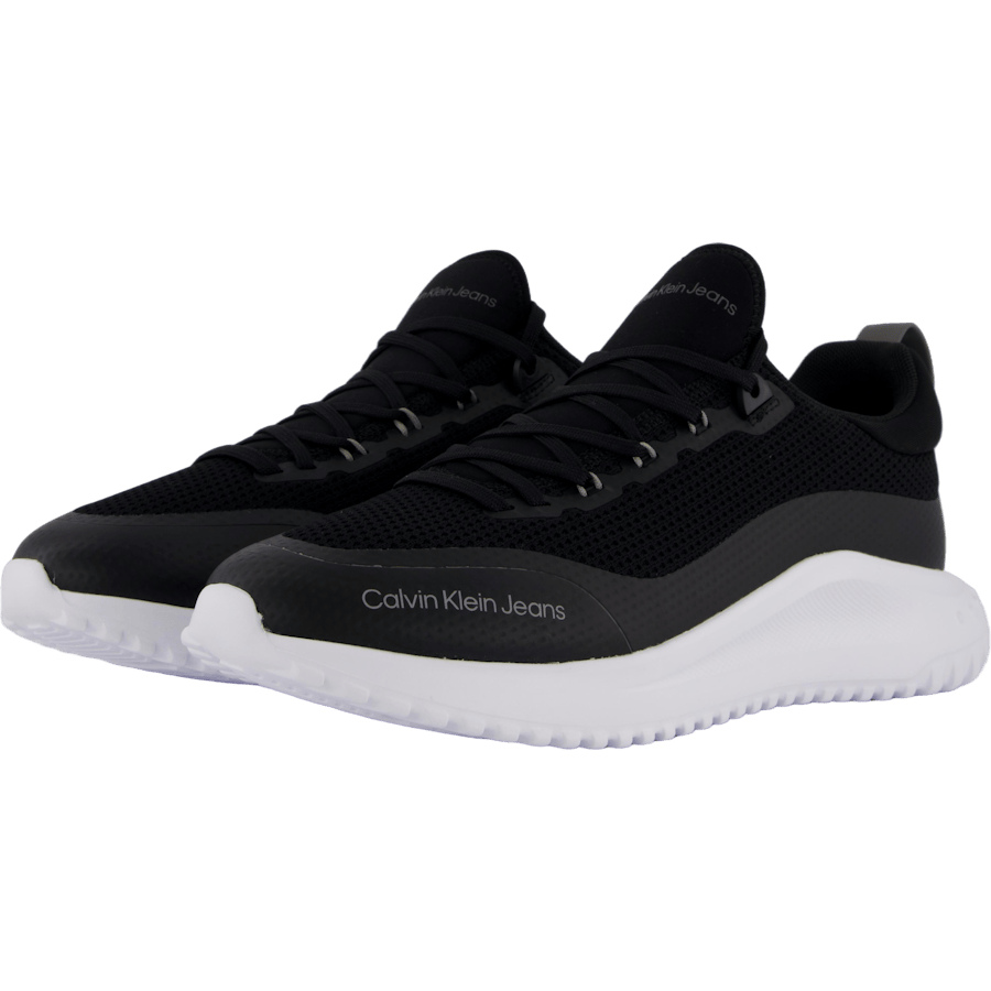 Eva Runner Sock Low Knit Mtr Black/white/ Charcoal Grey
