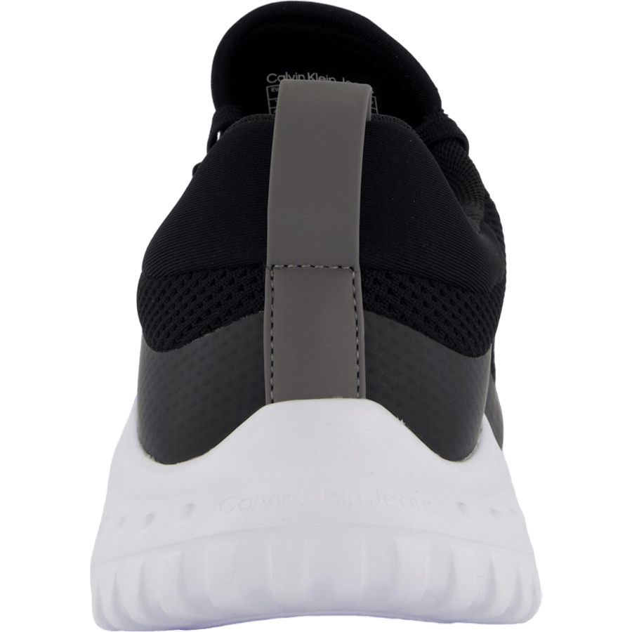 Eva Runner Sock Low Knit Mtr Black/white/ Charcoal Grey