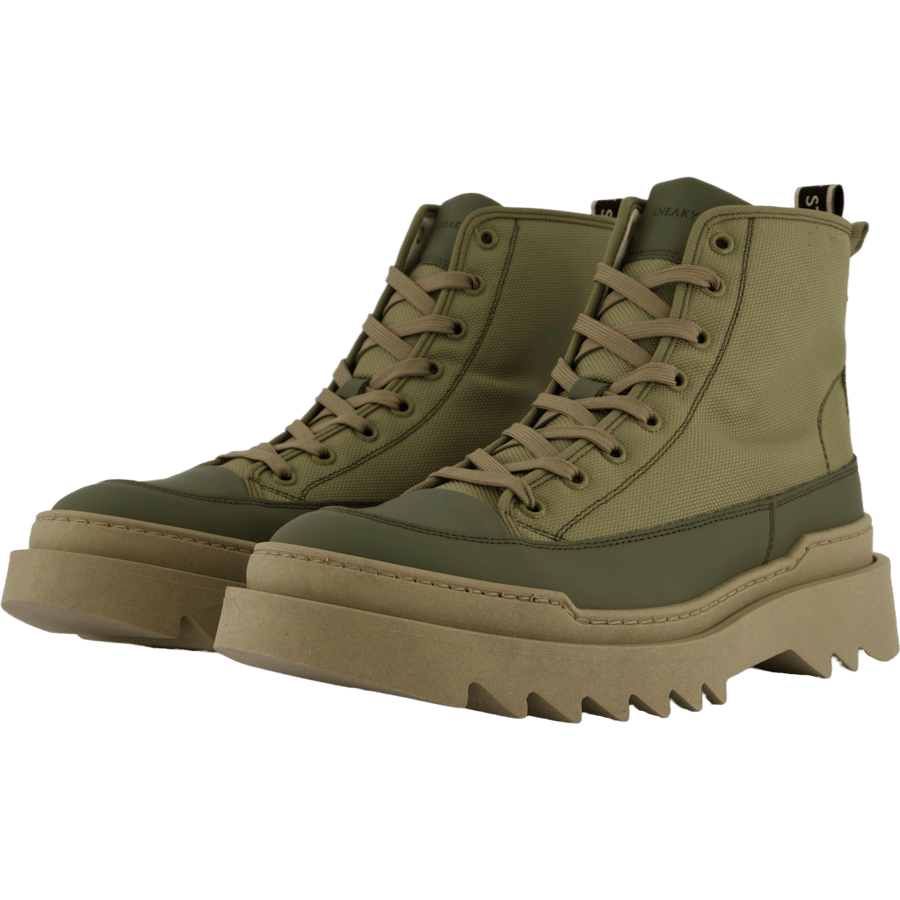Kamiki High U Textile Kaki Green