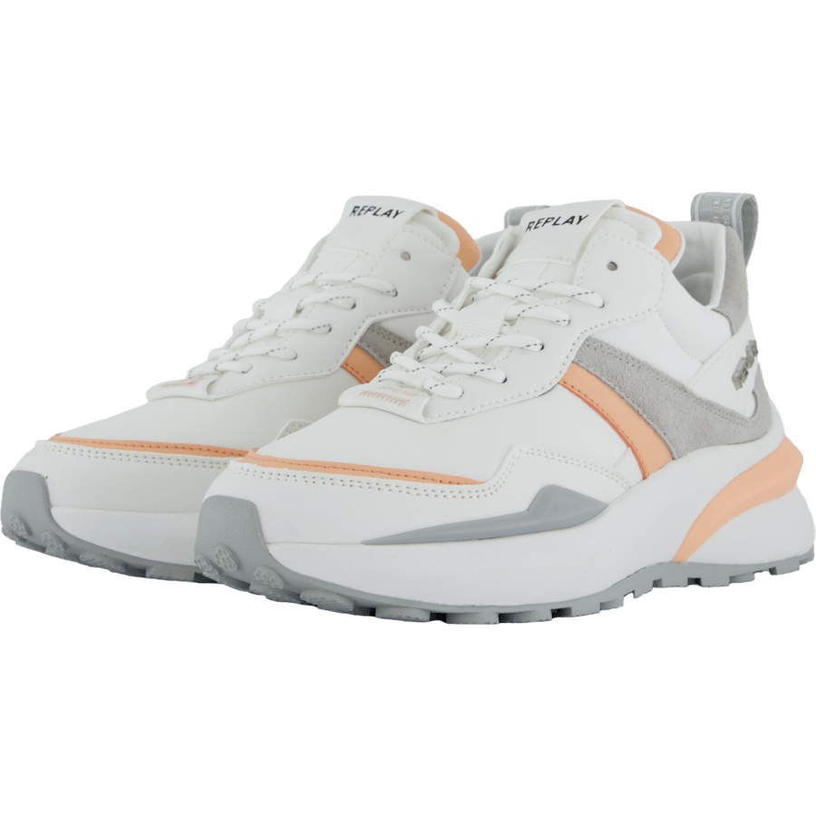 Athena Run White Orange