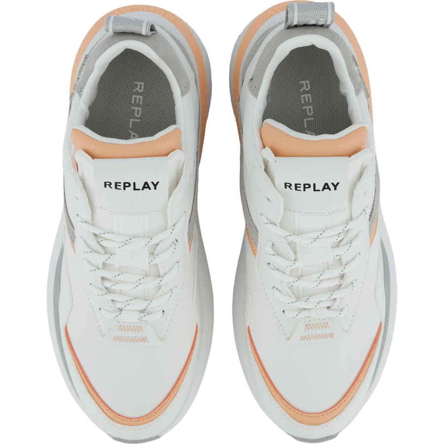 Athena Run White Orange