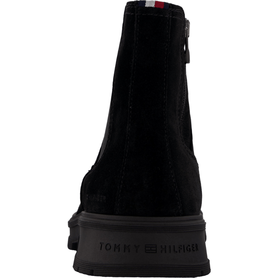 Hilfiger Suede Zip Chelsea Black