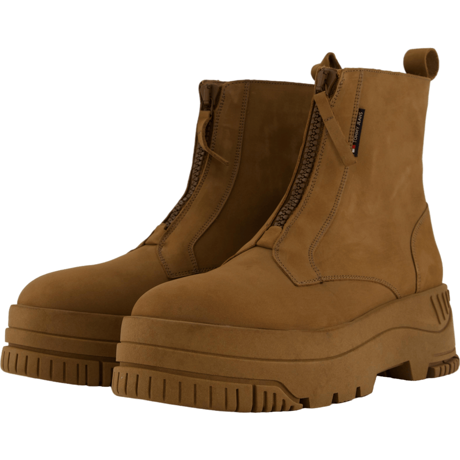 Tjw Zip  Up Flatform Nubuck Bo Light Sepia Brown