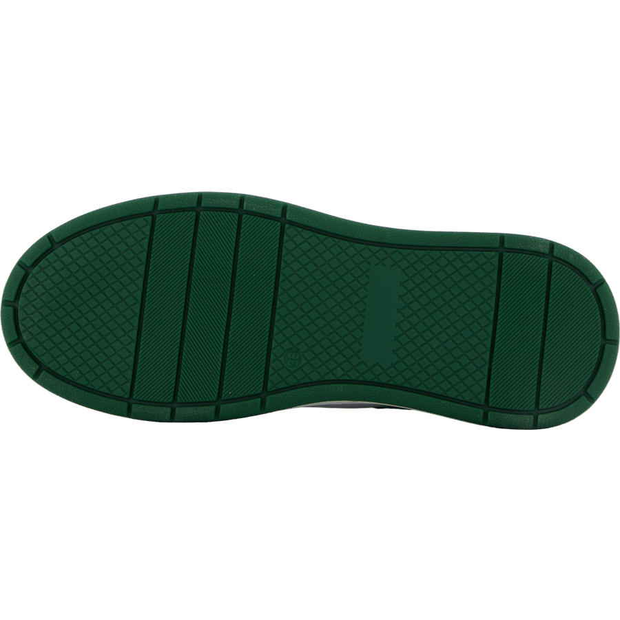 The Ella White Leather/green