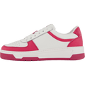 The Ella 2.0 White/fuxia Tumbled Leather