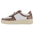 The Ella 2.0 White Leather/bronze