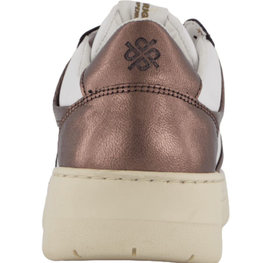 The Ella 2.0 White Leather/bronze