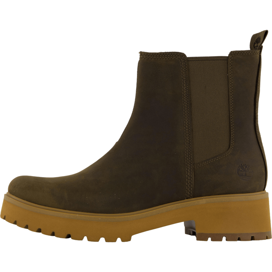Mid Chelsea Boot Olv Full Grain
