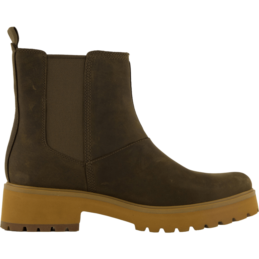 Mid Chelsea Boot Olv Full Grain