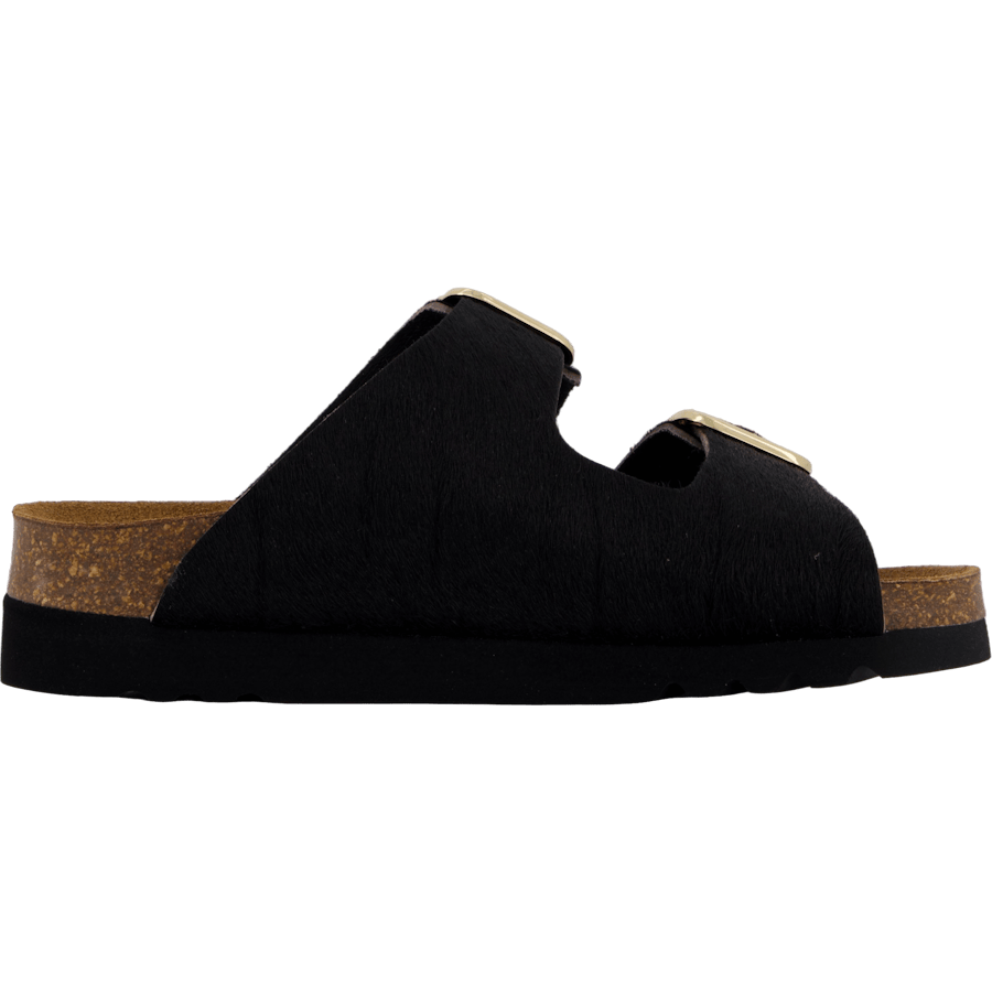 Ilary 2 Straps Fur Ad Black