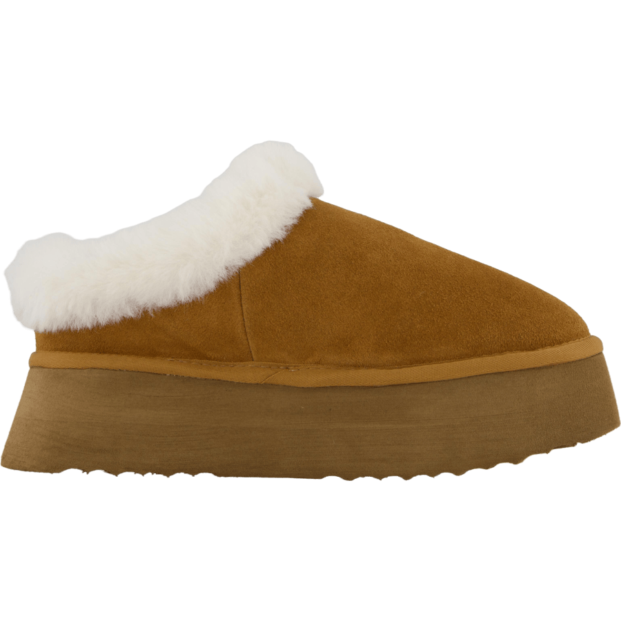Chaplin Slide Chestnut Suede