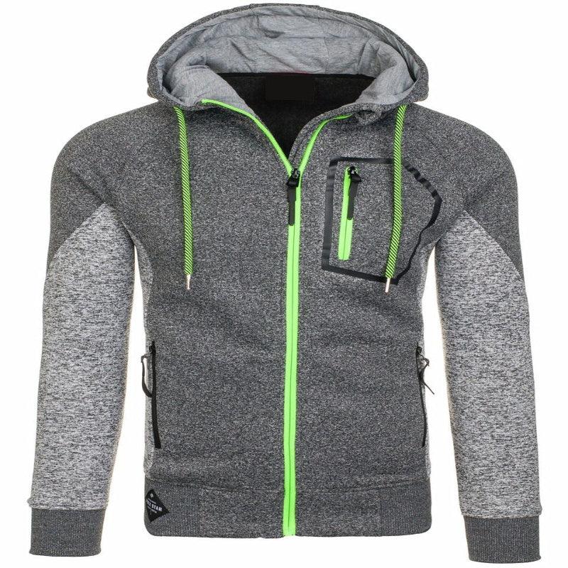 Men's Long Sleeve Hoodie With Chest Pocket