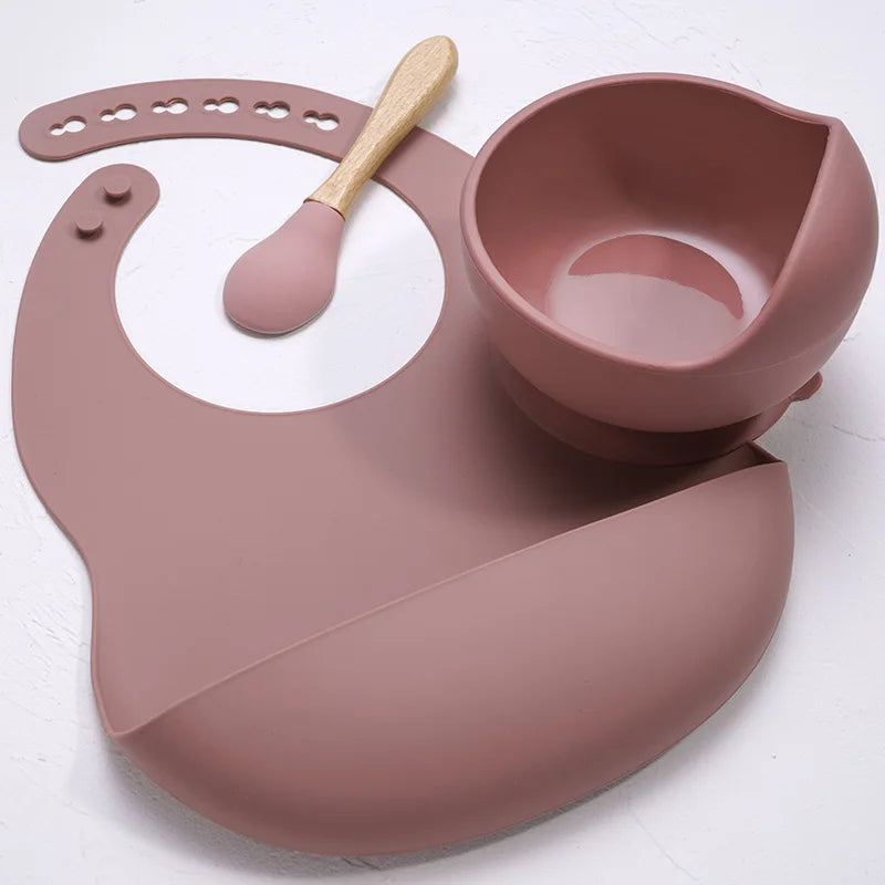 Silikon-Babygeschirr-Set