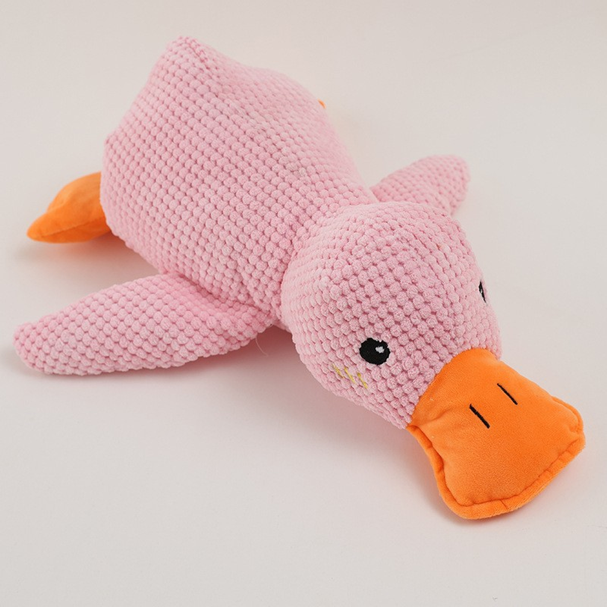 Squeaky Duck Plush Dog Toy