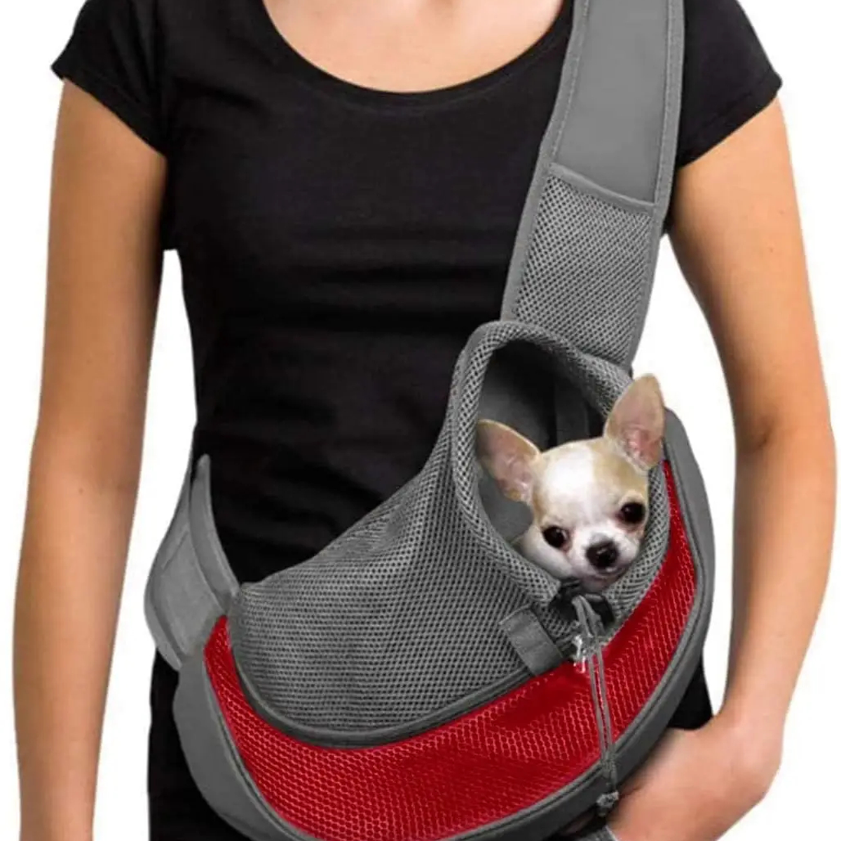 Reflective Pet Carrier Sling Bag