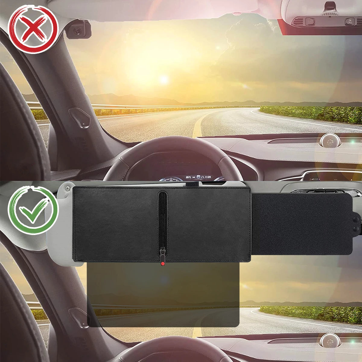 Sonnenblendenverlängerung für Autos