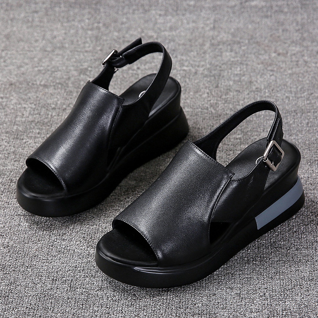 Women's Buckle Platform Sandals