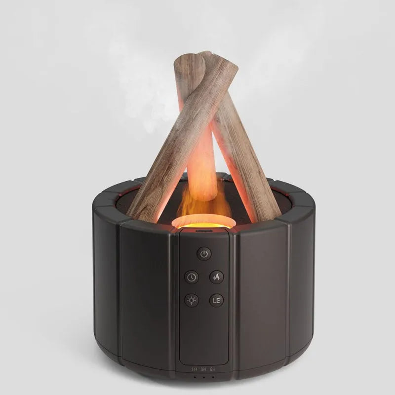 Diffusor in Form eines Lagerfeuers
