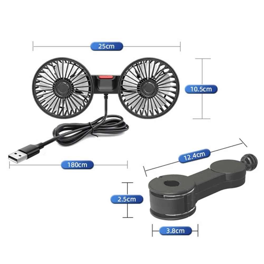 Doppelventilator für Autositze
