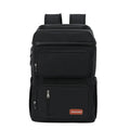 Black Double-Layer Thermal Preservation Unisex Backpack