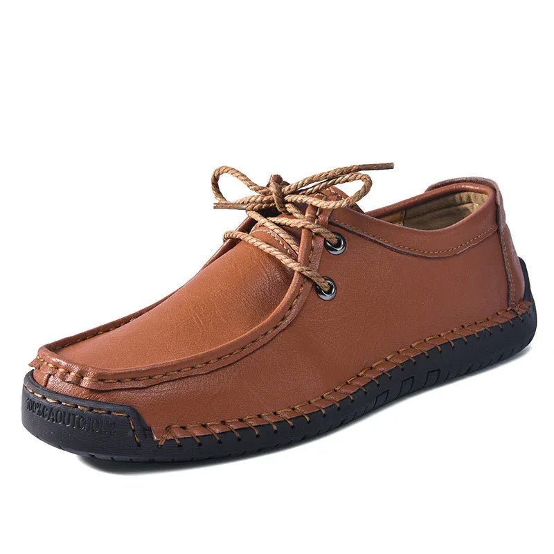 Men's Lace-up Casual Comfortable Leather Shoes