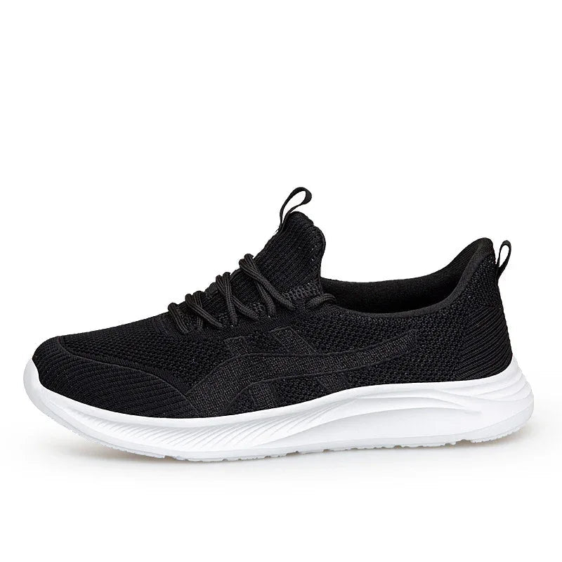 Fly-Knit Sneakers Soft Bottom Non-Slip Women's Running Shoes