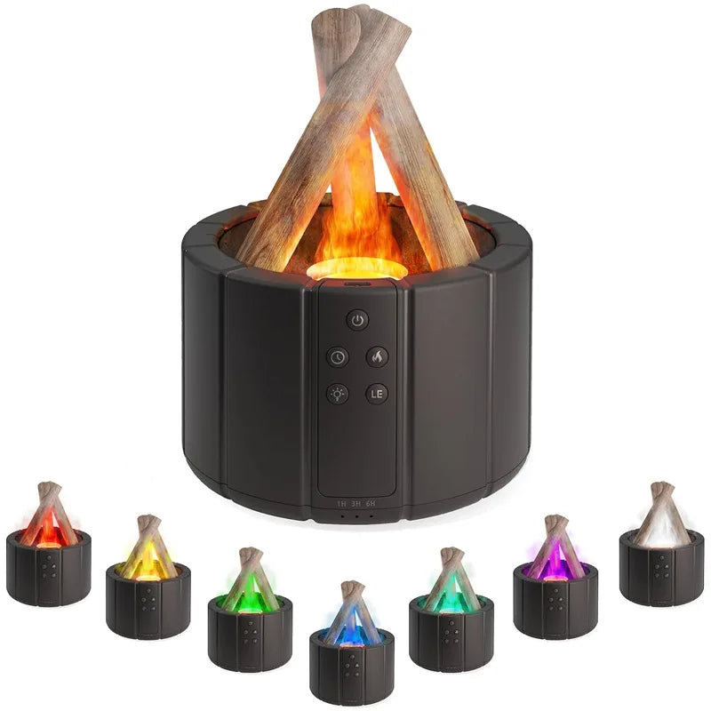 Diffusor in Form eines Lagerfeuers