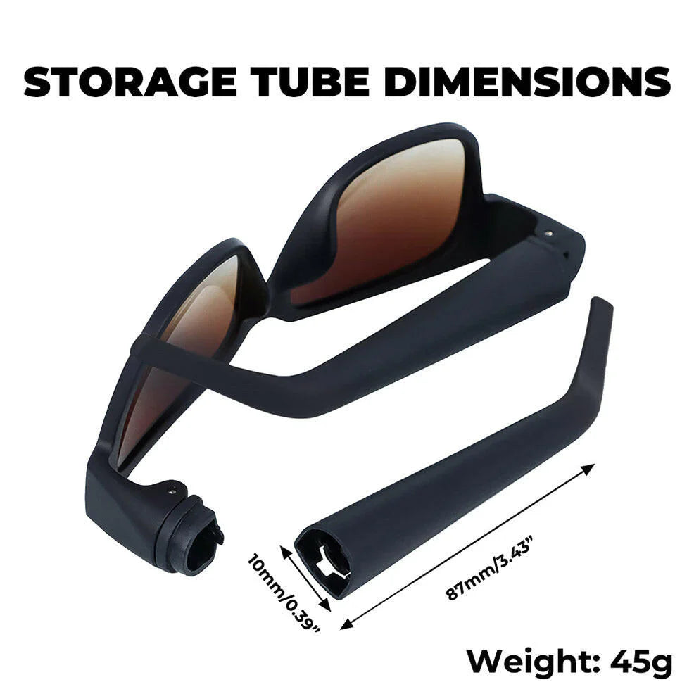 Versteckter Stauraum für Sonnenbrillen