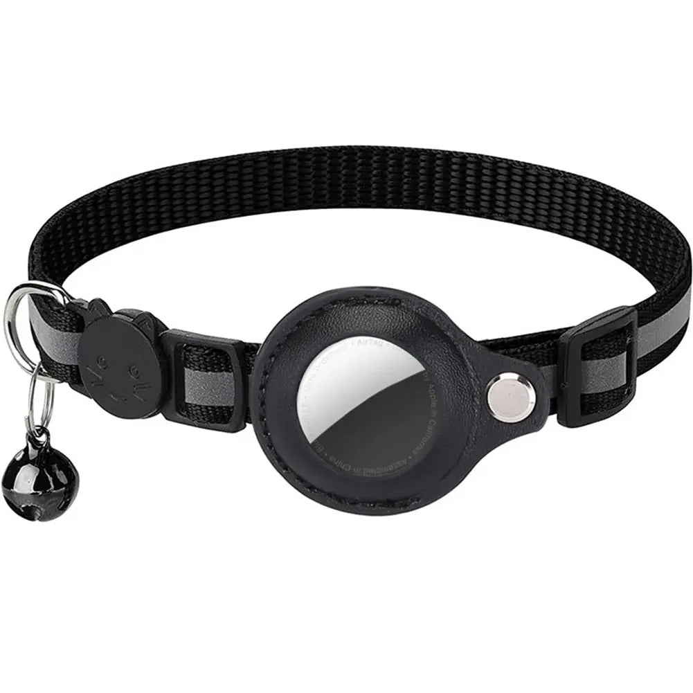 Reflektierendes Katzenhalsband mit Apple AirTag-Halterung