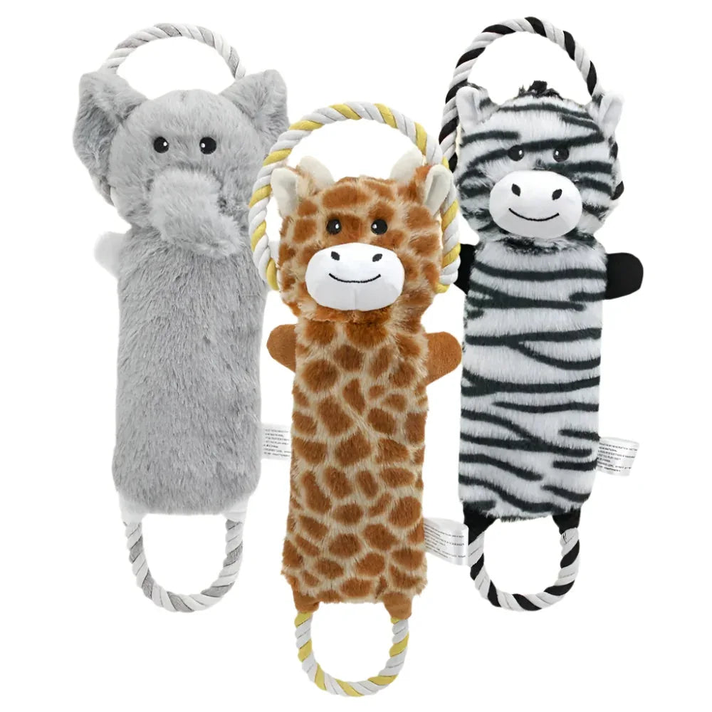 Funny Plush Stuffed Animals Bite Resistant Pet Dog Chew Toys