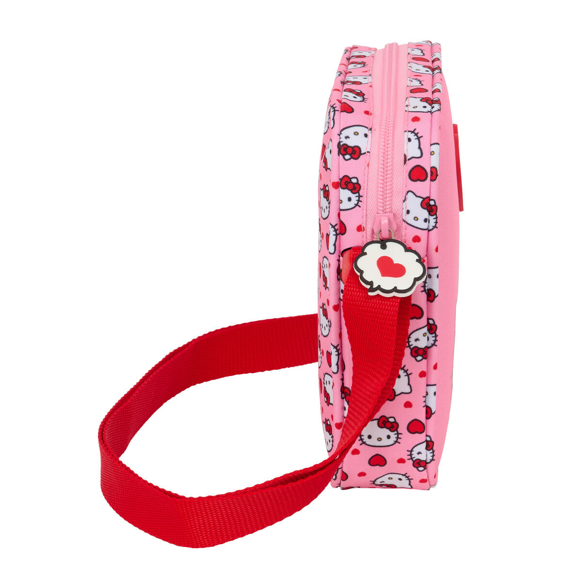 Axelväska Hello Kitty för barn, rosa, justerbart band