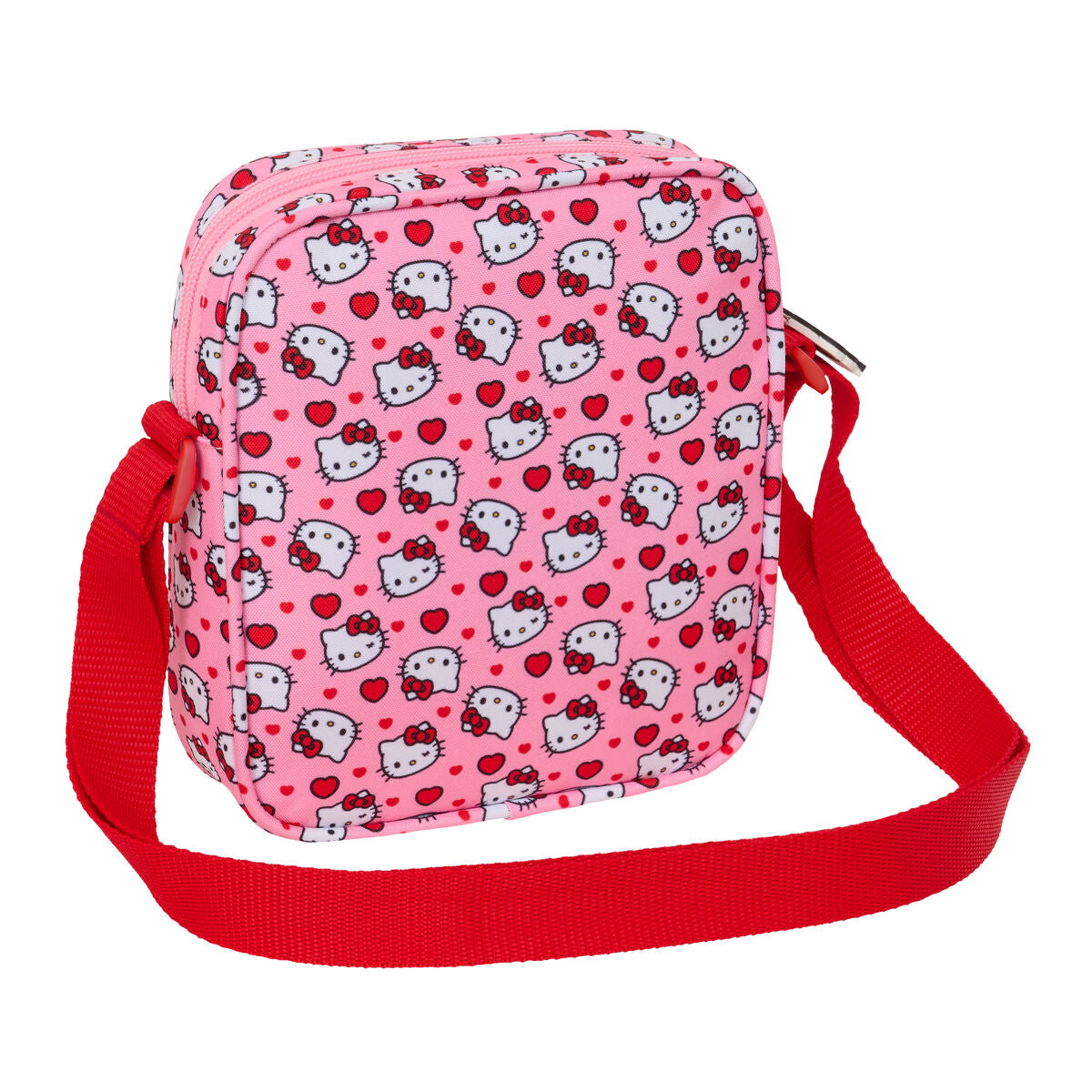 Axelväska Hello Kitty för barn, rosa, justerbart band